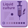 Liquid culture syringes