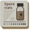 Frascos de esporos